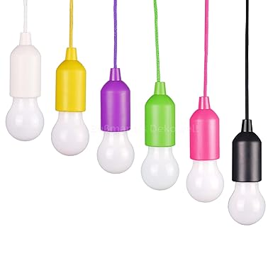 LED-Glühbirne 6 Stück Licht Lampe Lampenfassung Zugschalter an Schnur