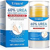 Uruses Urea Cream 60% plus Salicylic Acid 2% Urea Foot Care Stick, Foot Cream for Foot Callus Remover, Feet Moisturizer Stick for Dry Cracked Heels, Hands, Knees, Hydrating Heel Balm, Easy To Use