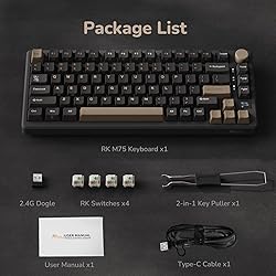 RK ROYAL KLUDGE M75 Wireless Mechanical Keyboard