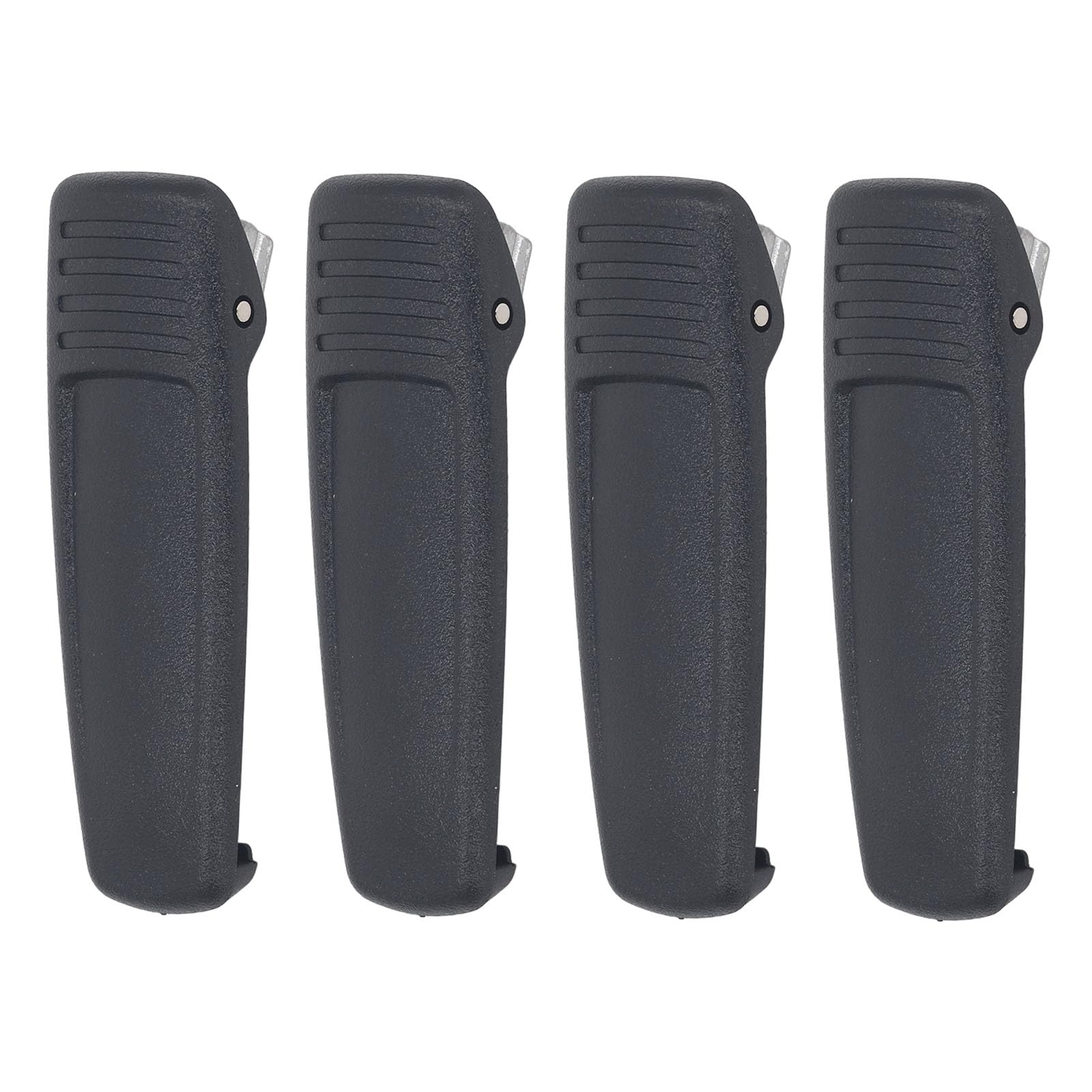 4pcs Radio Belt Clip for TAIT TP8100 TP8110 TP8115 TP8120 TP8135 TP8140 TP9300 TP9400, Portable Two Way Talk Radio Belt Clip Replacement, Black Professional Radio Waist Clip