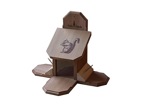 Garden Artworks Squirrel Feeder Combination Munch Box Table And