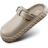 KEMISANT Men Clogs,EVA Mules Sandals Nurse Garden Shoes Unisex Arch Supportive Adjustable Fit Unslip Lightweight