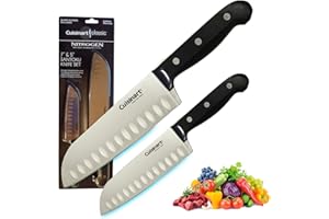 Cuisinart Classic 7" & 5" Santoku Knife Set with Guards - Nitrogen Infused Stainless Steel - C77TRN2-2PSAN