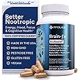 Brain-fx™ Nootropic Brain Energy Memory & Focus Supplement, Lions Mane Extract, L Theanine, Methyl B12 5MTHF B Complex, Alpha GPC Choline, Bacopa Monnieri, Ginseng, Cordyceps, Huperzine A BDNF Factor
