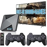 Kinhank Super Console X2 pro with 100000+Games Retro Game Console,Video Game Console with EmuELEC 4.6/Android 9.0 in 1, 2.4G+5G and BT 5.0,Compatible with 65+ Emulators,2 Controllers
