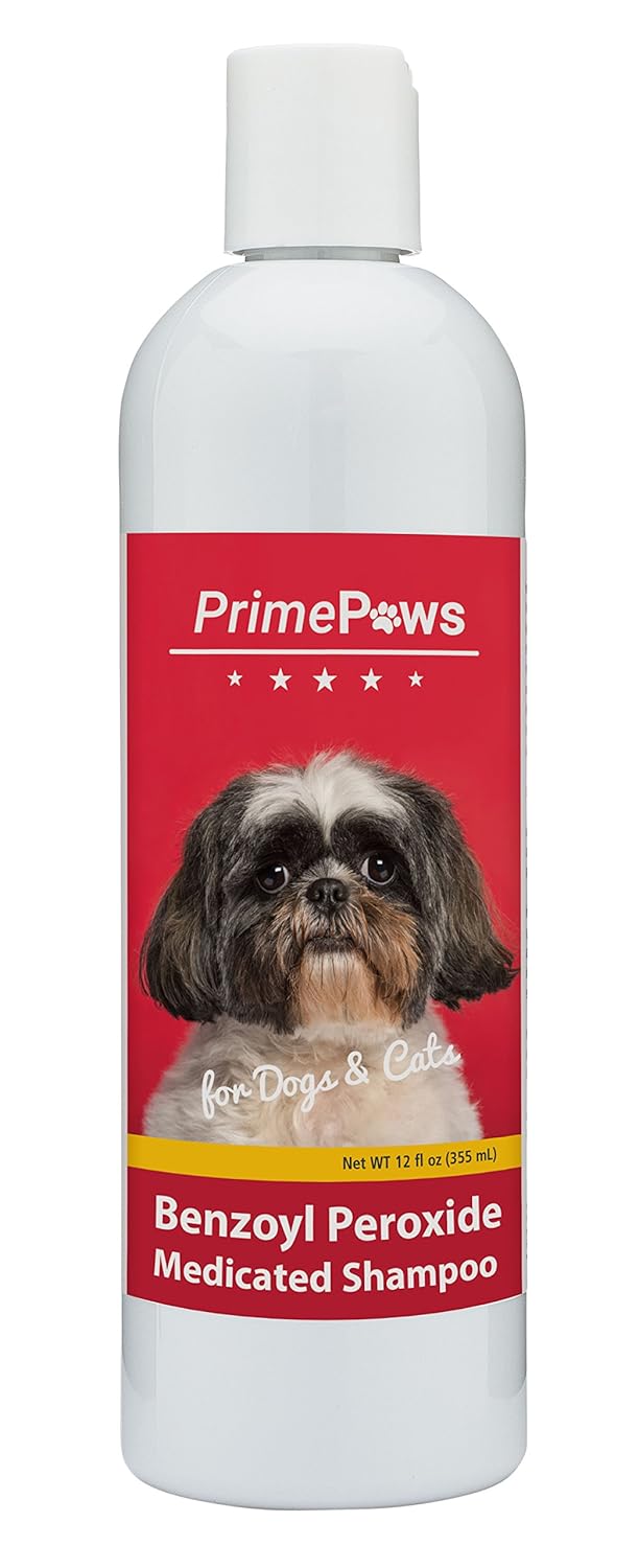 Prime Paws Benzoyl Peroxide Medicated Shampoo for Dogs and Cats