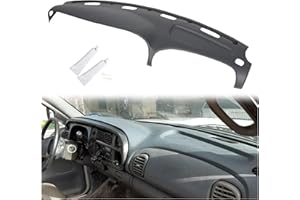 ECOTRIC Dash Cover Overlay Compatible with 1998-2001 Dodge Ram 1500, 1998-2002 Dodge Ram 2500 Base/Dodge Ram 3500 Base Trucks
