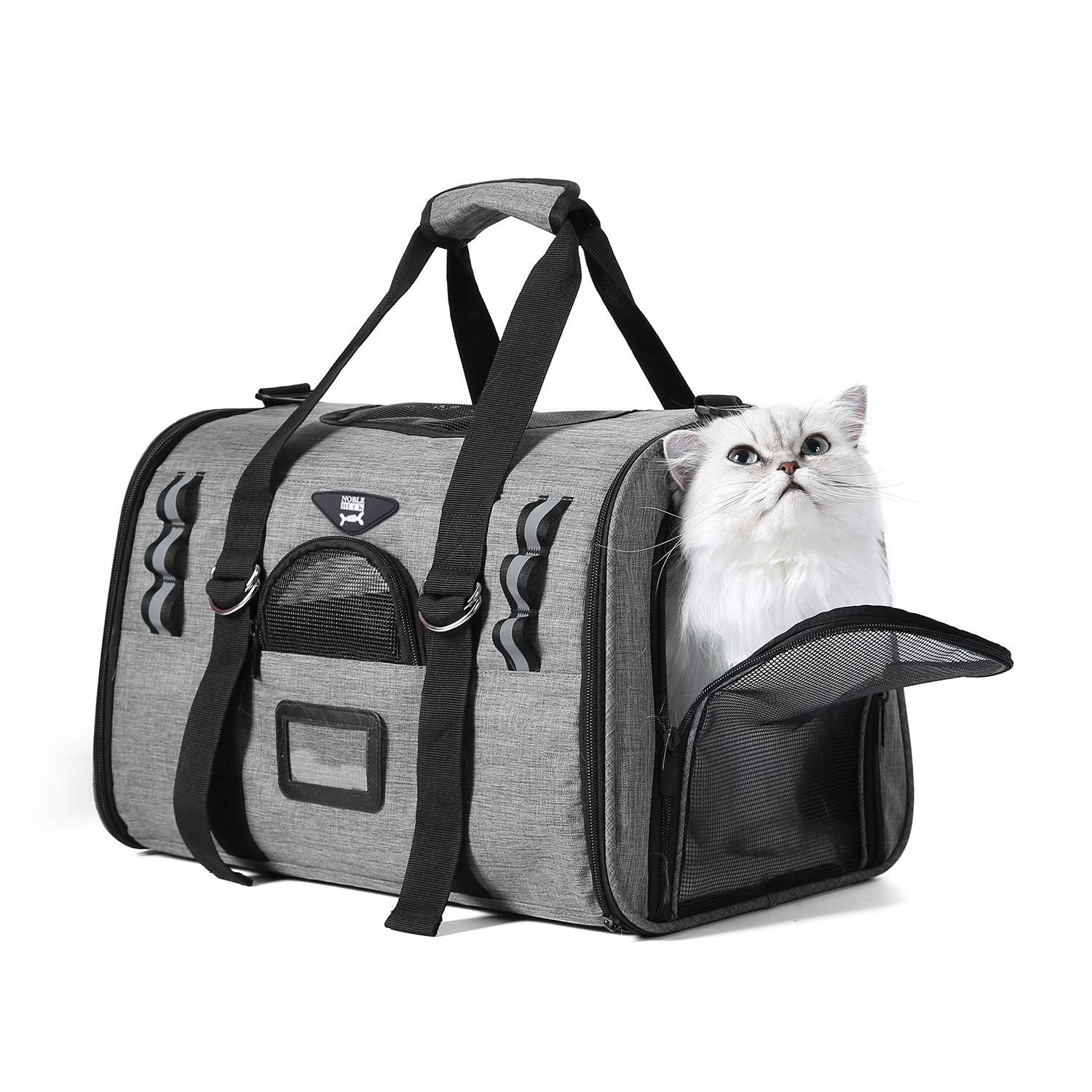 NOBLE DUCK Soft Sided Cat Carriers for Medium Cats Sturdy Pet Carrier