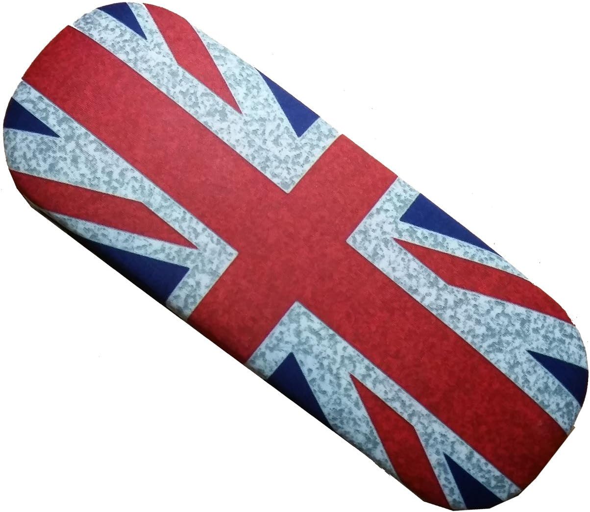 Union Jack Spectacle Case With Soft Cleaning Cloth, Reading Sun Glasses London Souvenir, Multi