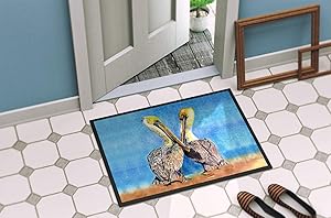 Caroline's Treasures 8539-MAT Pelican Indoor or Outdoor Mat 18x27 8539 Doormat, 18H X 27W, Multicolor