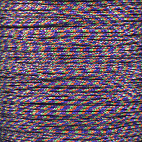 Paracord Planet 43kg Paracord – 1 Strand Type I Parachute Cord for Outdoors and DIY – Mardi Gras (30 m)