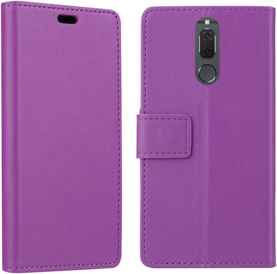 SunFay Case for Huawei Mate 10 Lite, Huawei Mate 10 Lite Case cover Wallet Case Magnetic Flip Leather Case with Card Slots and Money Pouch Kickstand Feature for Huawei Mate 10 Lite,Purple