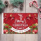 Second Ave Red Christmas Flag 5ft x 3ft with Brass Eyelets for Outdoors view 2