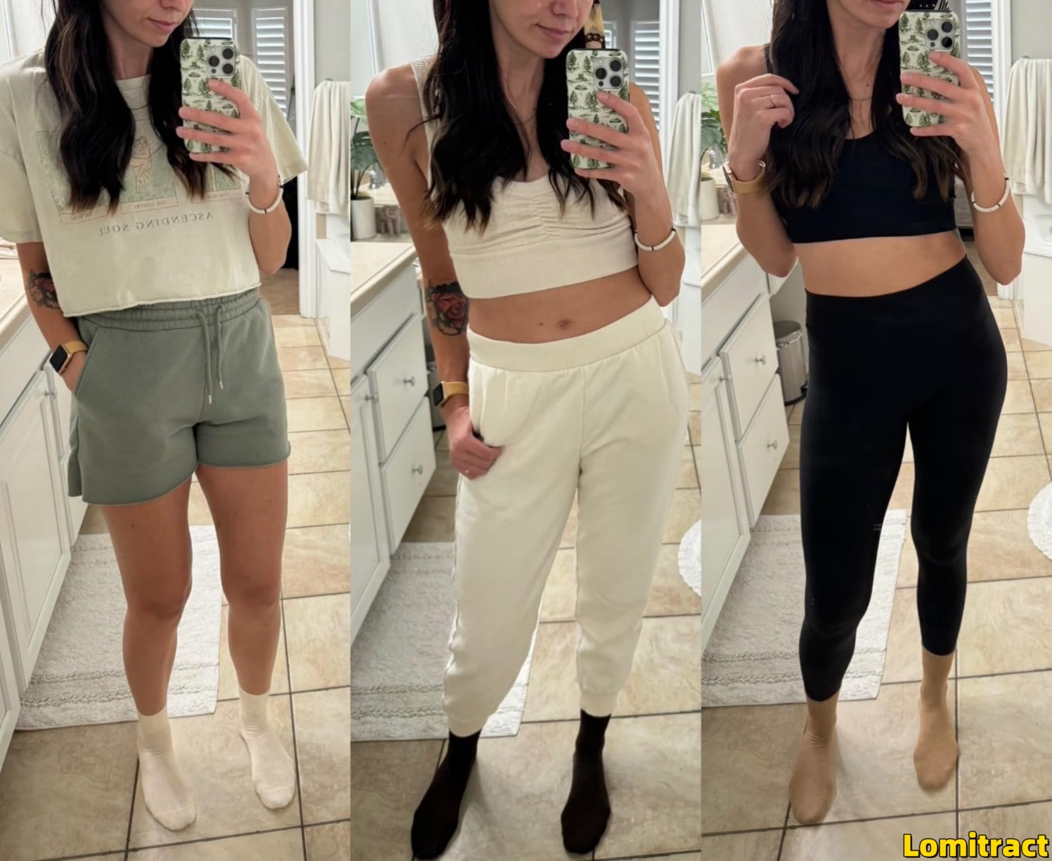 Lomitract Bamboo Mini Crew Socks (Women 5-10)