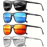 Polarized Sunglasses for Men Classic Lightweight Driving Fishing Golf Sun Glasses UV Protection Goggles