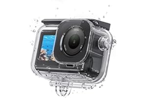 TELESIN Waterproof Case with Anti-Fog for DJI Action 6 Camera, Underwater Housing Shell Cage Supports 60M/196FT Deep Diving S