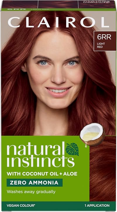 Clairol Natural Instincts Semi-Permanent No Ammonia Hair Dye 6RR Light Red