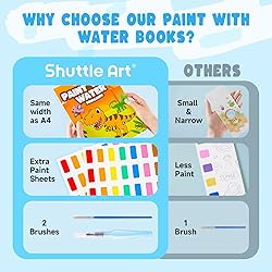 Shuttle Art Paint with Water Coloring Book for