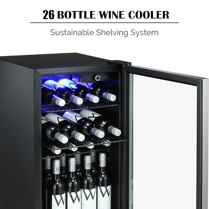 Antarctic Star 26 botellas de vino enfriador/lavabo Refigerador ...