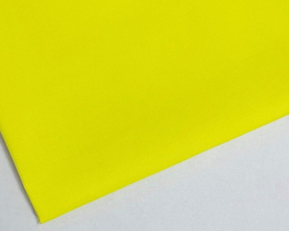 M & J Plain Lemon Polycotton Fabric 45in 112cm Wide 40 Colors 2 Metre