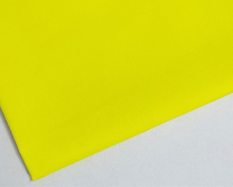 M & J Plain Lemon Polycotton Fabric 45in 112cm Wide 40 Colors 2 Metre