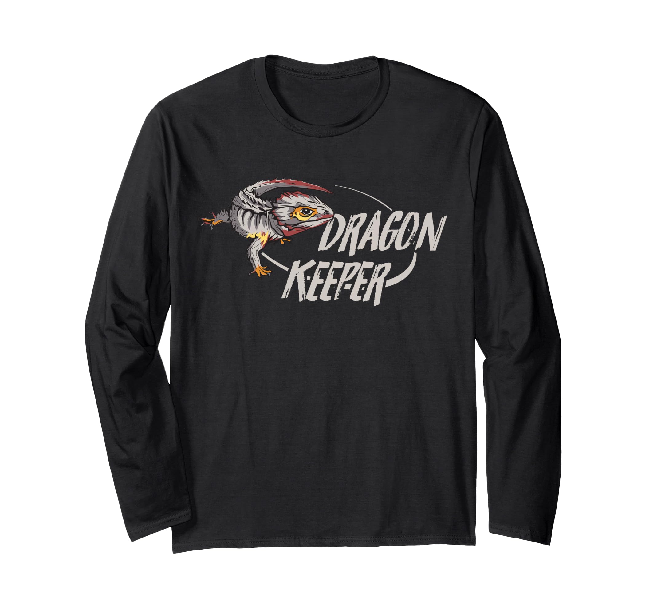 Red Eyed Crocodile Skink Dragon Keeper Long Sleeve T-Shirt