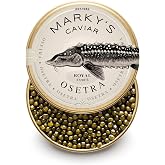 MARKY'S Royal Amber Osetra Caviar - 1 oz / 28 g | Malossol Ossetra Black Sturgeon Roe, GUARANTEED OVERNIGHT
