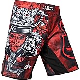 LAFROI Mens MMA Cross Training Boxing Shorts Trunks Fight Wear with Drawstring and Pocket-QJK01