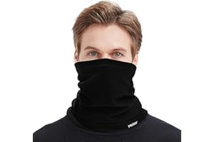 Meilzer Neck Gaiter, Winter Face Mask Cover, Fleece Windproof Cold Weather Scarf for Men, Women