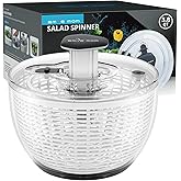 Smile mom Salad Spinner Small Lettuce Spinner Kitchen Gadgets Vegetable Washer, High Efficiency for Home Kitchen Washing & Dr