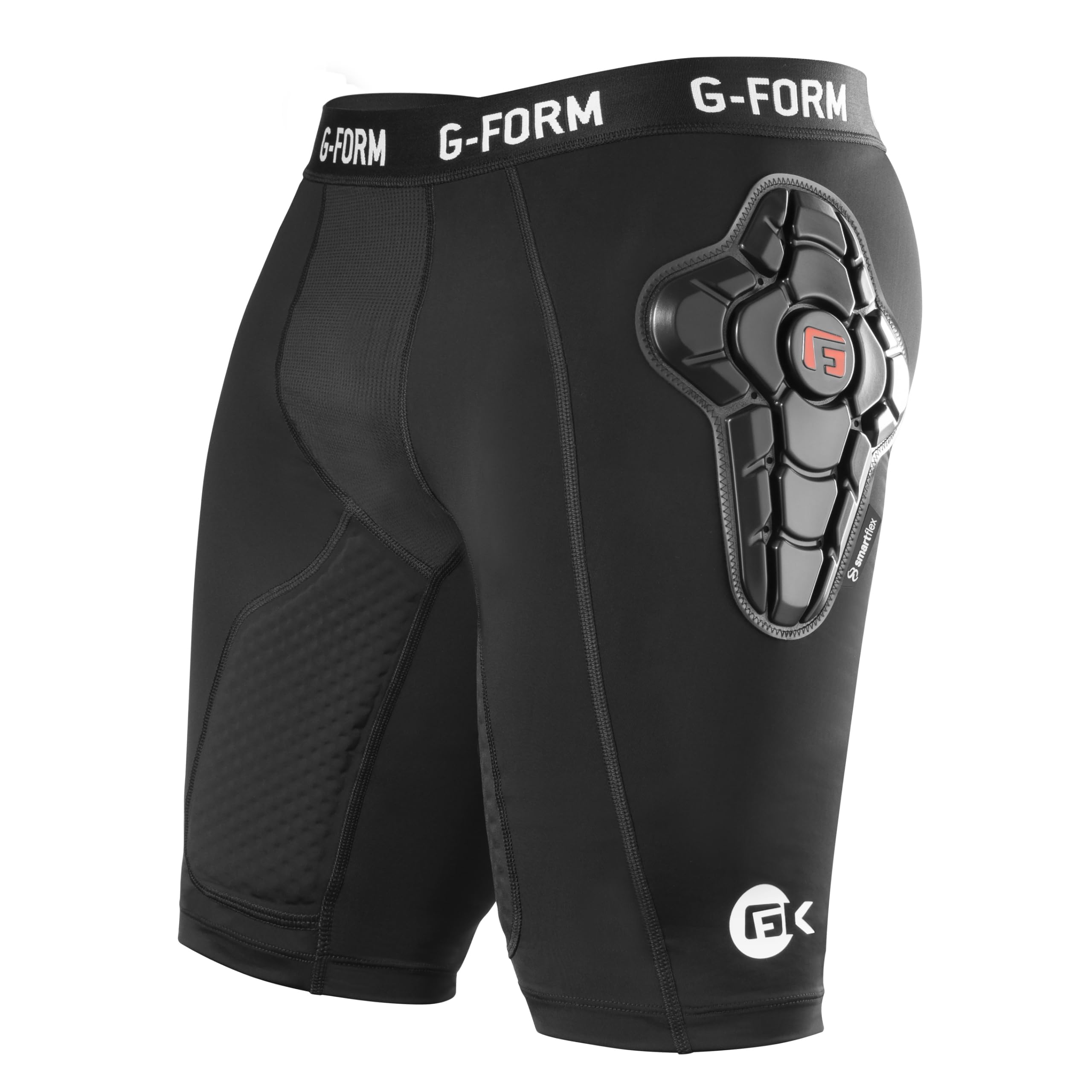 G-Form Goalkeeper Impact Shorts - Padded Shorts with Compression Base Layer - Protective Gear for Football and High Impact Sports - Breathable and Machine Washable - Small Black