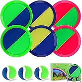 PULEEBO Toss and Catch Ball Game – Outdoor Catch Toy for Kids, 8inch Catch Ball Racket for Adult Backyard Beach Playground Play, 3-12 Years Boys Girls Birthday Gifts