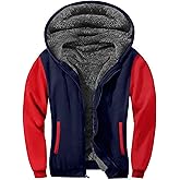 PEGENO Mens Casual Full Zip Hoodie Sweatshirt Long Sleeve Coat Fall Winter Outfits