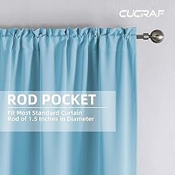 CUCRAF Custom Blackout Curtains for Bedroom Living
