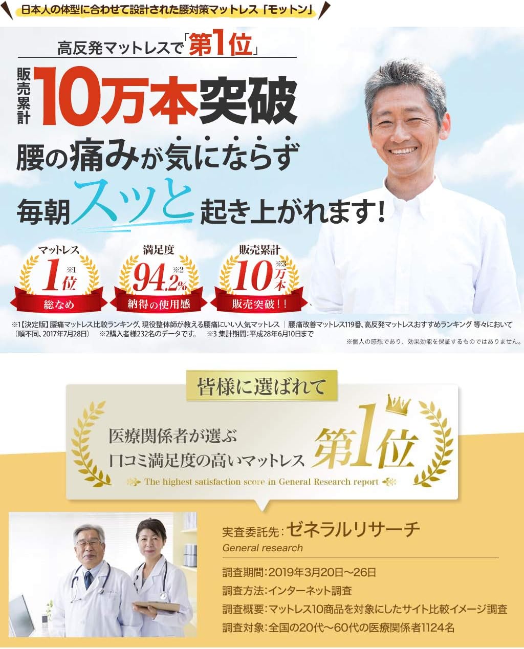 Amazon モットン 高反発マットレス 腰痛 体圧分散 日本製 セミダブル ハード 280n 折りたたみマットレス オンライン通販