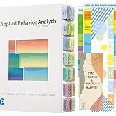 Book Tabs for Applied Behavior Analysis Cooper 3rd Edition, Full Set Index Tabs (Not with Book), 60 Color-Coded, Laminated &amp; Repositionable Tabs with Guidelines and Bookmark, Easy to Install