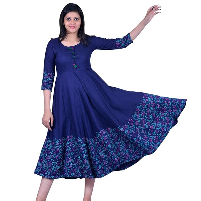 Women's Rayon Regular Kurta
