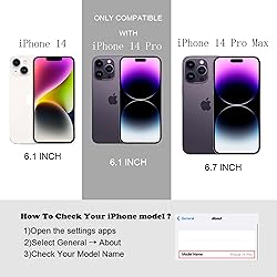FABSPARK Case for iPhone 14 Pro,3D Meteorite Bubble
