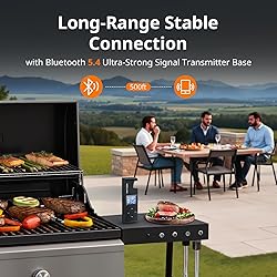 AIRMSEN 500ft Long Range Wireless Meat Thermometer