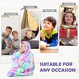 MOKANI Oversized Blanket Hoodie Kids Wearable Extra Long Blanket view 6