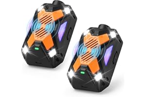 WAYSLA Rodent Repellent for Car Engines, Mouse Repellent, 2-Pack Enhanced Ultrasonic Pest Repeller, Rat Repellent, Emit Predator Signal & 6 Strobe Lights, Keep Mice Away Form Garage, Room Indoor (Orange)
