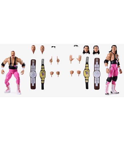 Amazon.com: WWE Elite Flashback Hart Foundation Bret Hart Figure