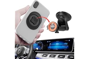 sincetop Car Phone Holder Mount, Cell Phone Mount for Car Dashboard Windshield, 3 in 1 Super Suction Cup with Strong Sticky Gel, Adjustable Universal for All Smartphones