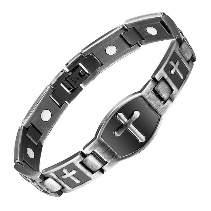 Jecanori Bracelet for Men Arthritis Cross Therapy