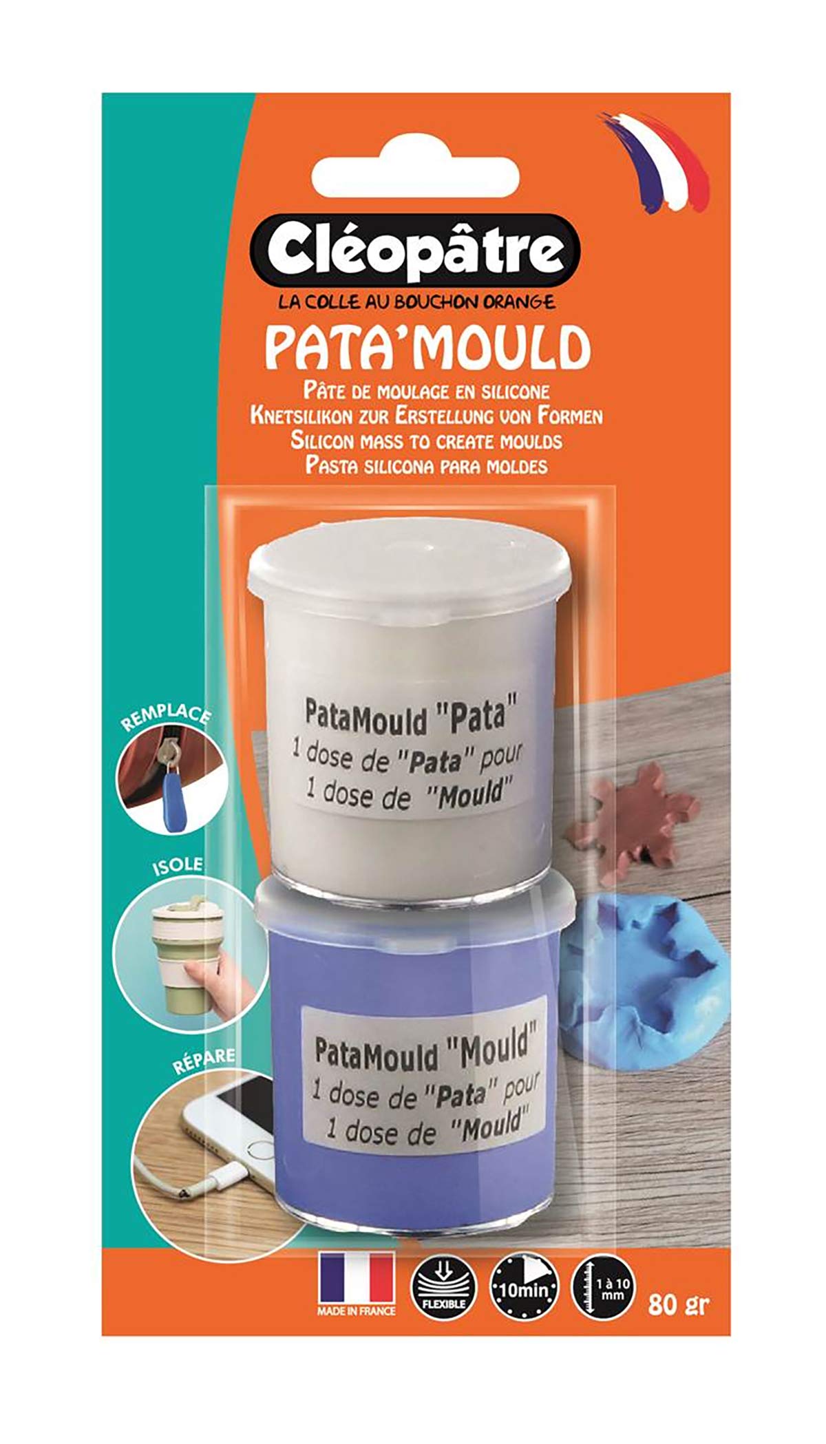 Cléopâtre - Pata'Mould Two-Component Silicone Modelling Paste White 80 g