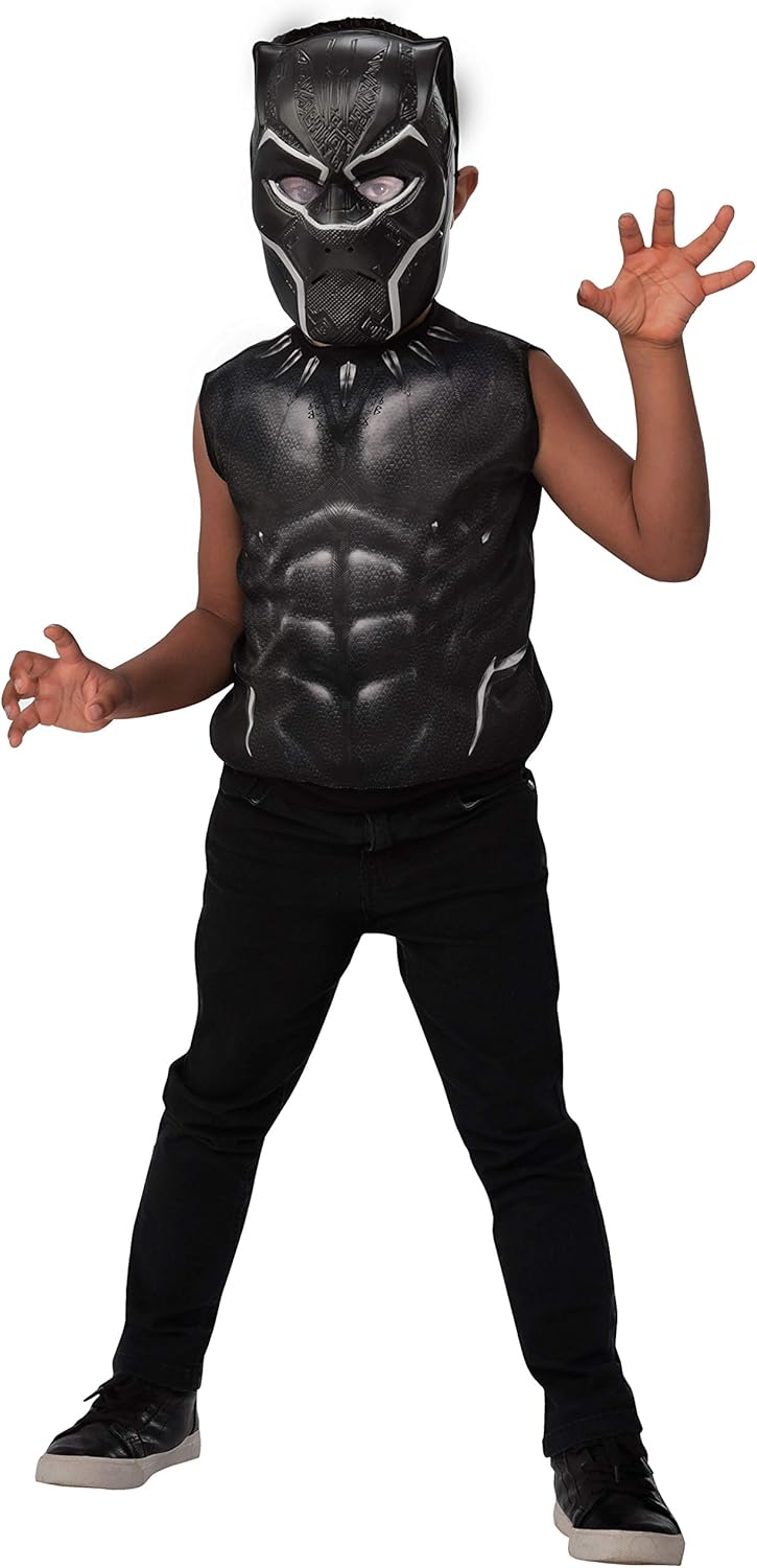 Imagine by Rubie's G40028_OS Boys Black Panther Dress-up Set Costume, One Size