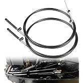 Bonbo 10FT Boat Throttle and Shift Cables for Gen1 600A Series Controller, Compatible with Mercury MerCruiser Marine Force Outboard Engines, Replaces Part Number CC17910