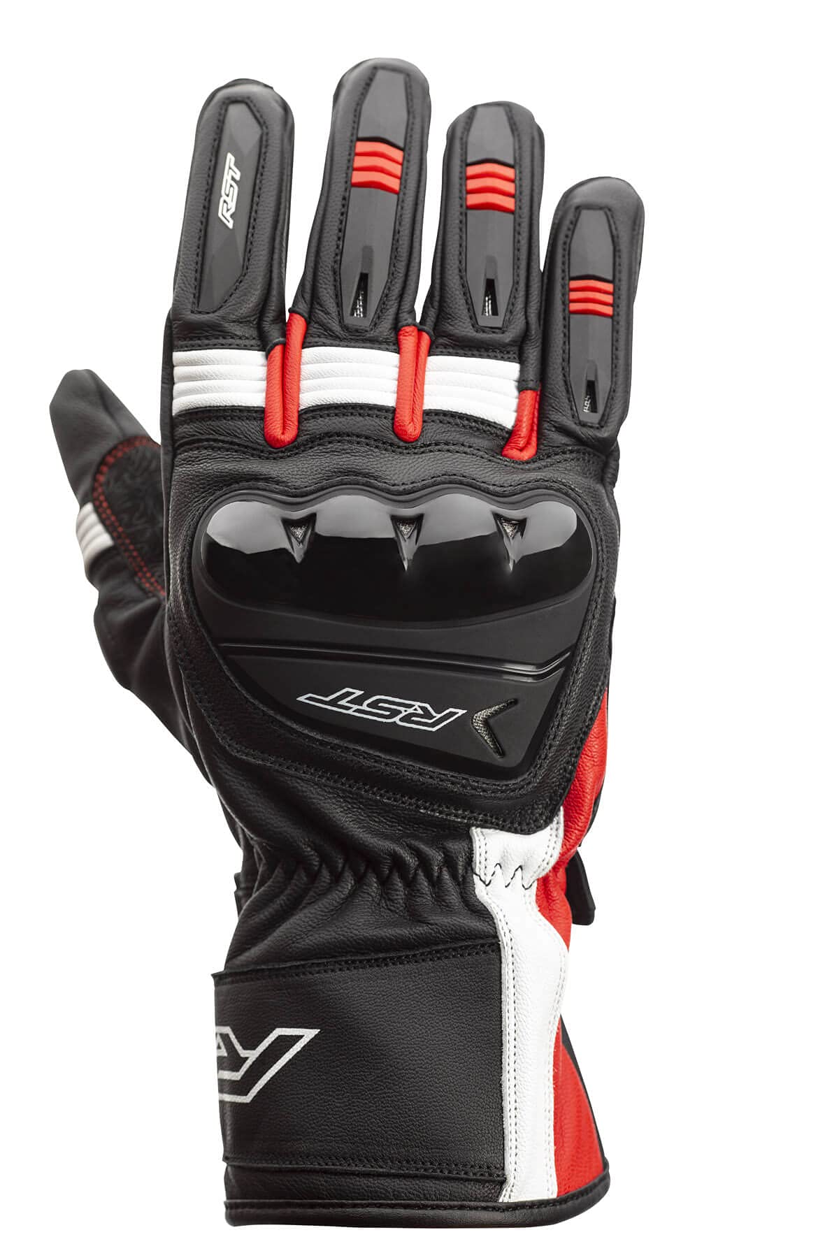 RST 815000170109var-a2 - mens motorcycle gloves pilot COLOR BLACK/RED/WHITE SIZE 9-M