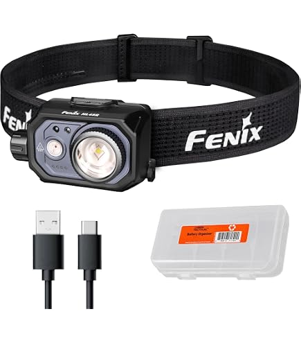 Lampe Frontale Fenix HP12R-T Rechargeable - 1300 Lumens, 200 M - Blanc Froid/chaud + Rouge