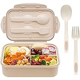 LOVINA Bento Box for Adults and Kids - 1400ML Portable, Lightweight, Easy to Carry Meal Holder with Spoon & Fork, Durable, Le